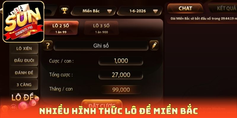 Nhiều hình thức lô đề miền Bắc