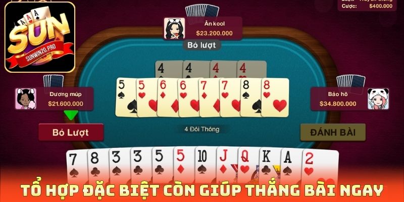 Tổ hợp đặc biệt còn giúp thắng bài ngay